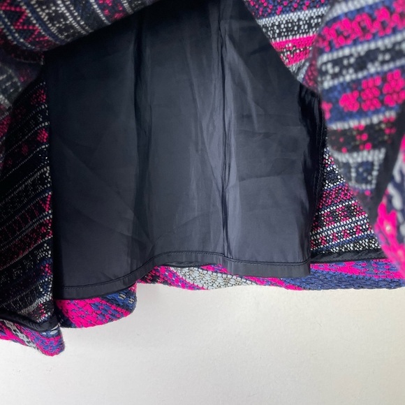 Pink and Blue Patterned Women's Skirt - Picture 4 of 9